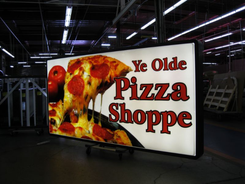 Custom Pizza Business Sign