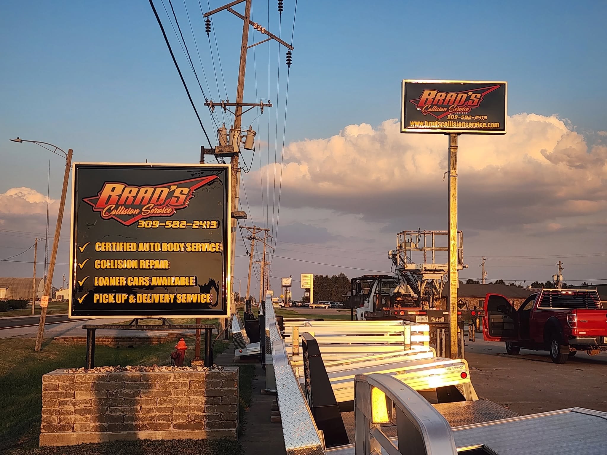 Suntronix sign installation in progress