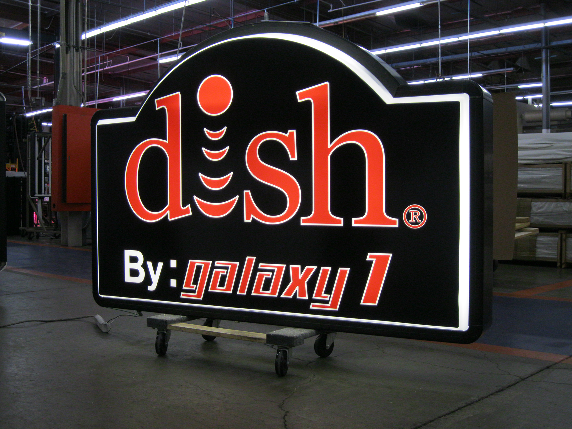 DISH Illuminated Sign