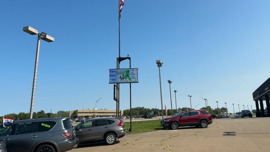 Auto Dealership Digital Display shown in actual field footage
