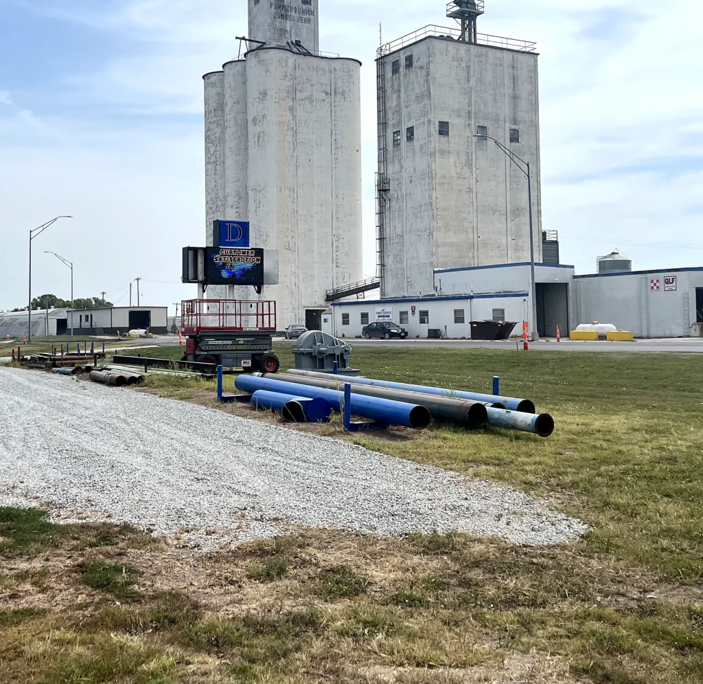Industrial Facility Digital Display in its installed setting