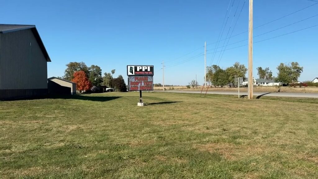 PPI Digital Sign shown in actual field footage