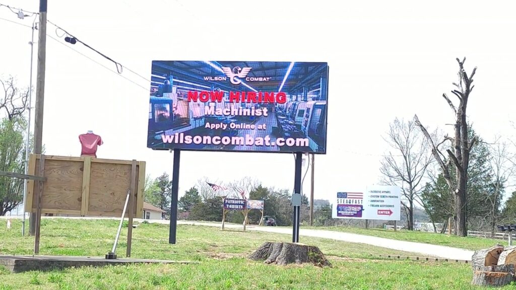 Roadside Digital Billboard shown in actual field footage